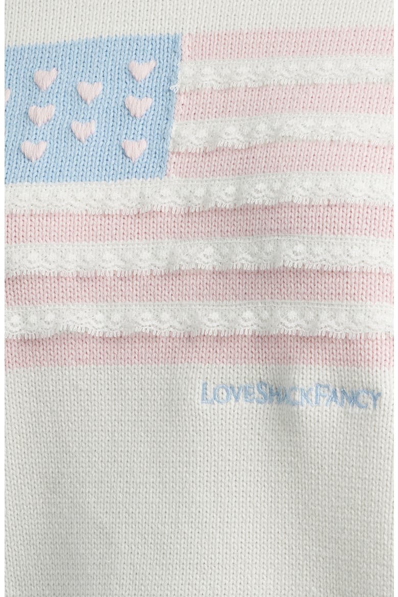 Ty Intarsia Flag Cotton Crewneck Sweater, Alternate, color, IVORY DREAMS
