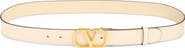 Valentino Garavani VLOGO Buckle Signature Leather Belt