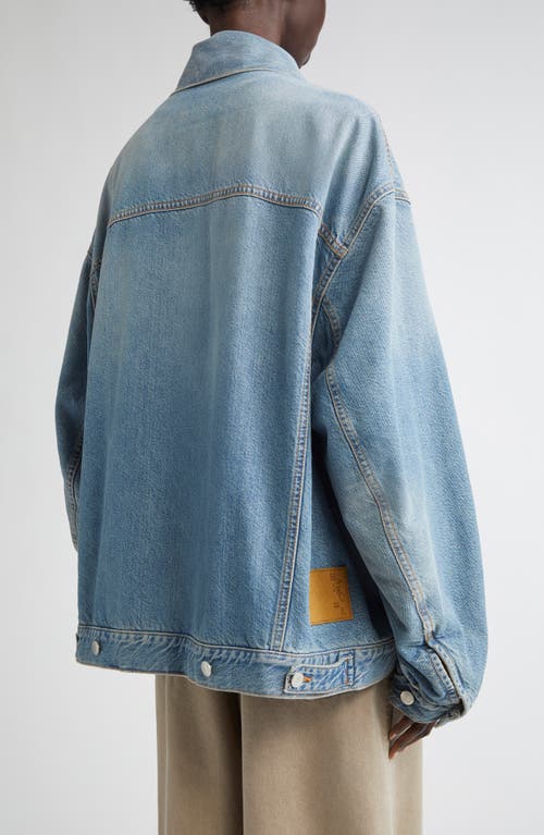 Haikure New Janet Oversize Distressed Denim Jacket In Blue
