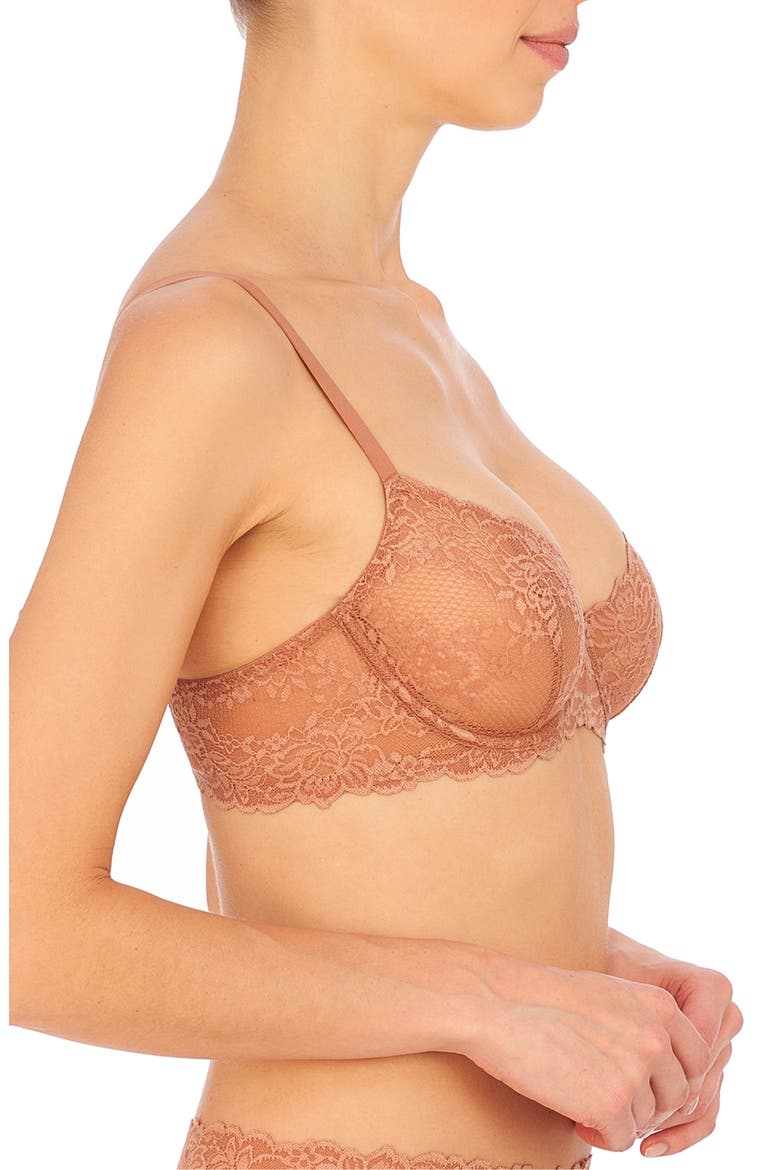 Heavenly Lace Convertible Balconette Bra, Alternate, color, GLOW