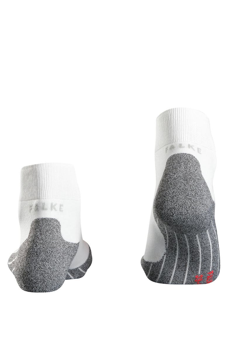 RU4 Light Performance Running Socks, Alternate, color, White-Mix