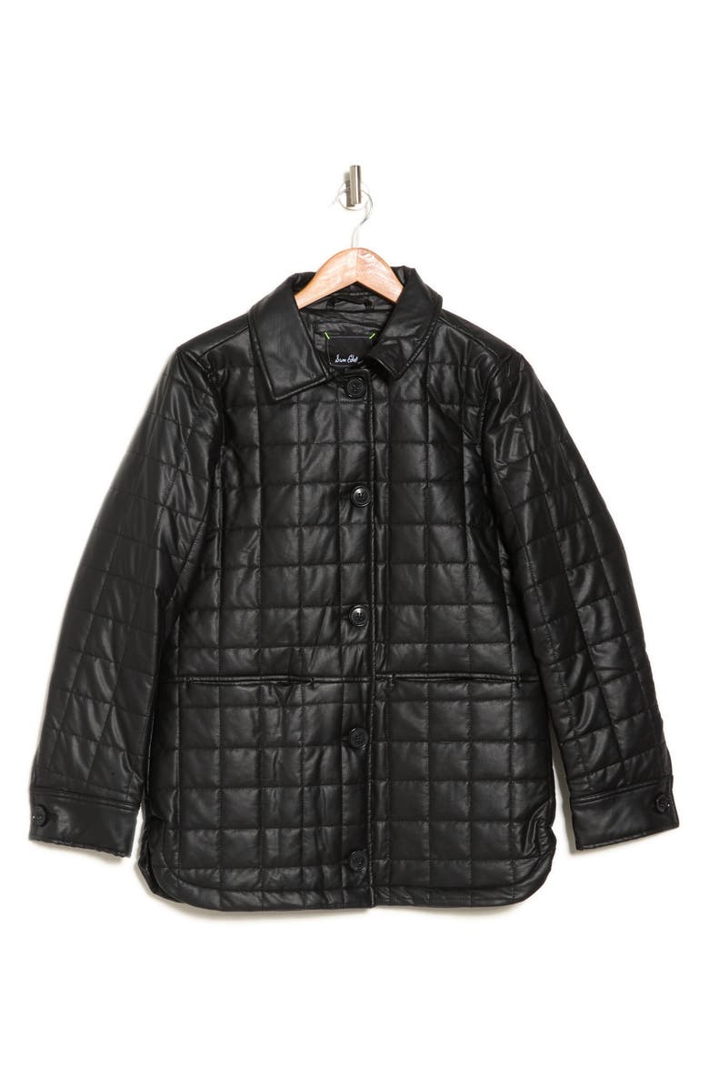 Sam Edelman Quilted Faux Leather Jacket, Alternate, color,