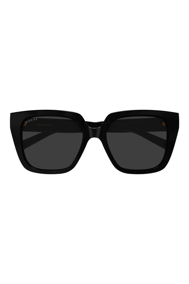 54mm Butterfly Sunglasses, Main, color, BLACK