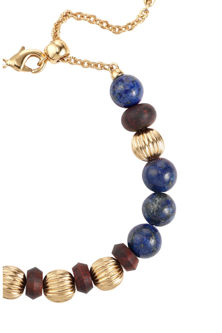 Temple Seed Bracelet, Alternate, color, Gold&Blue&Red