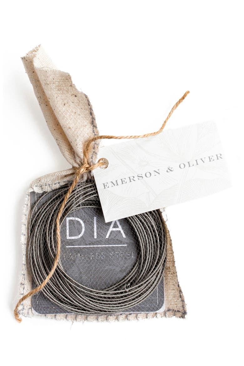 Dia Stainless Steel Bracelets, Alternate, color, STAINLESS