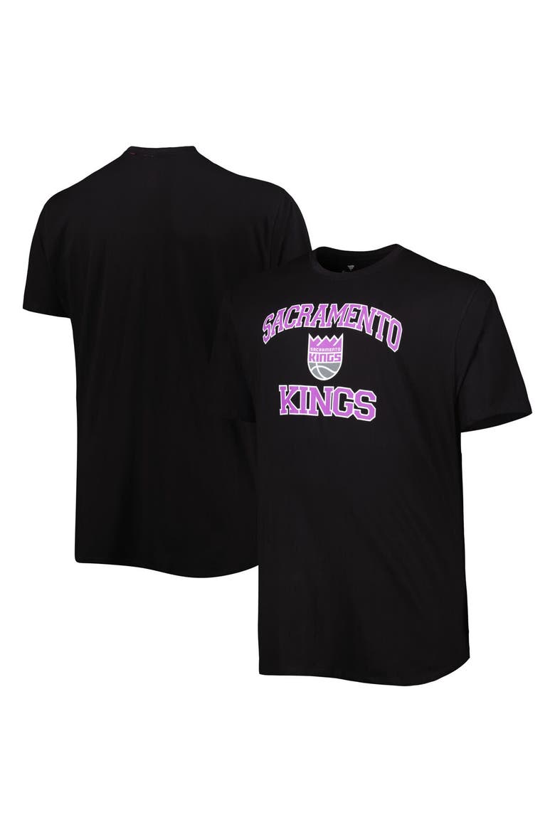 Men's Black Sacramento Kings Big & Tall Heart & Soul T-Shirt, Main, color, Black
