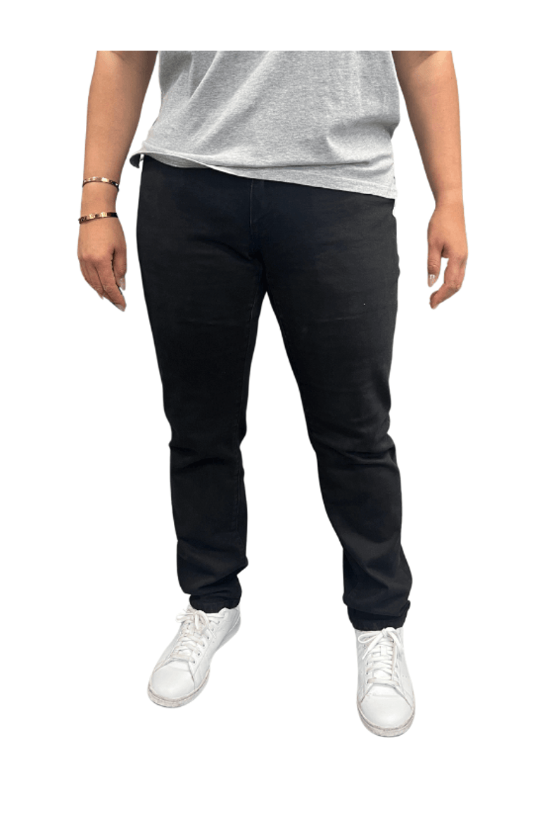 Slim-Straight, Premium Black Stretch Jeans, Main, color, Black