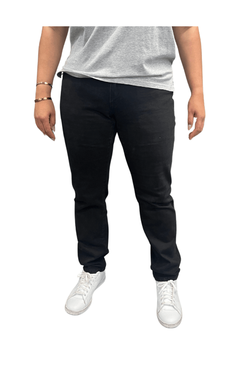 Dapper Boi Slim-Straight, Premium Black Stretch Jeans, Main, color, Black