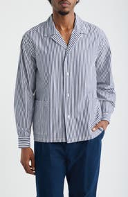 Service Works Waiter Stripe Poplin Button-Up shirt