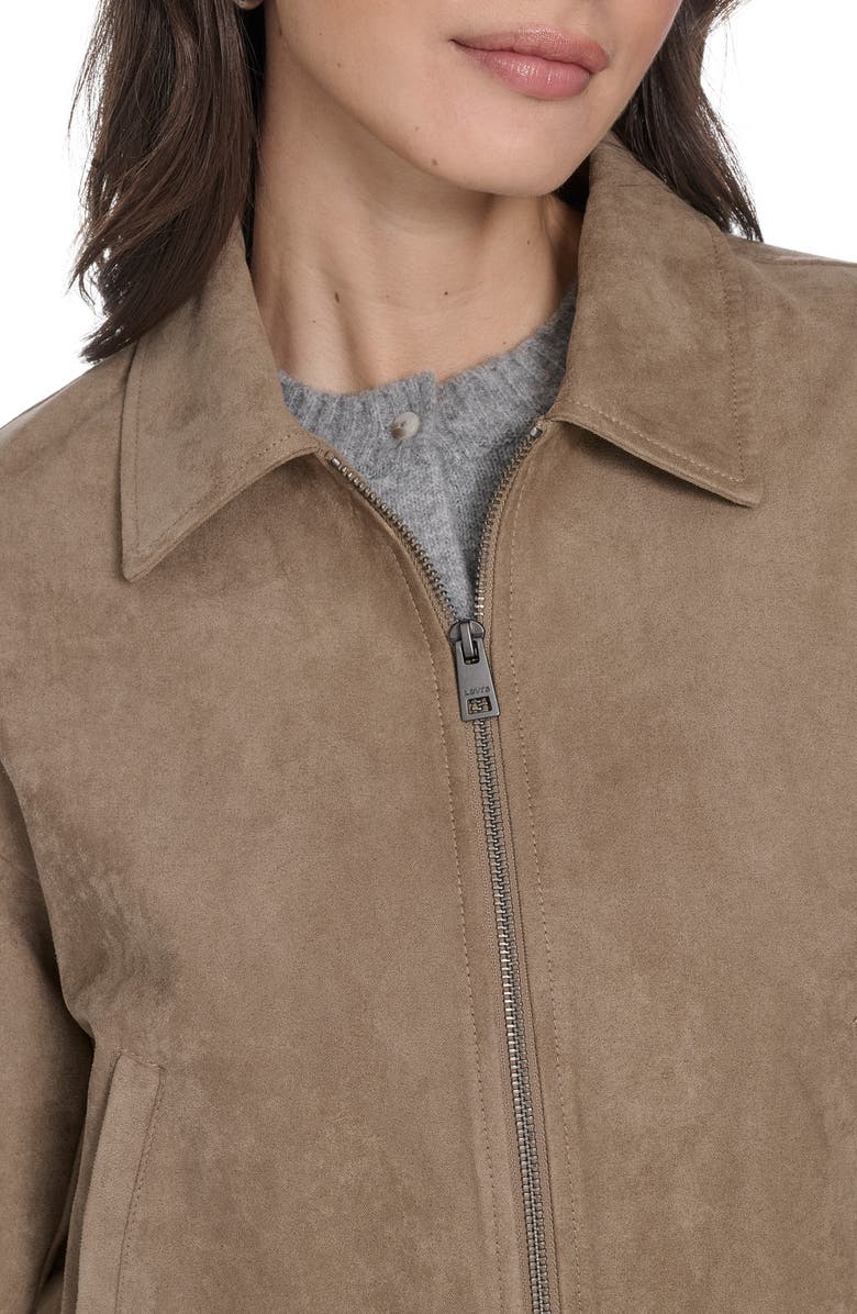 Levi's<sup>®</sup> Faux Suede Bomber Jacket, Alternate, color, Tan Fx Suede