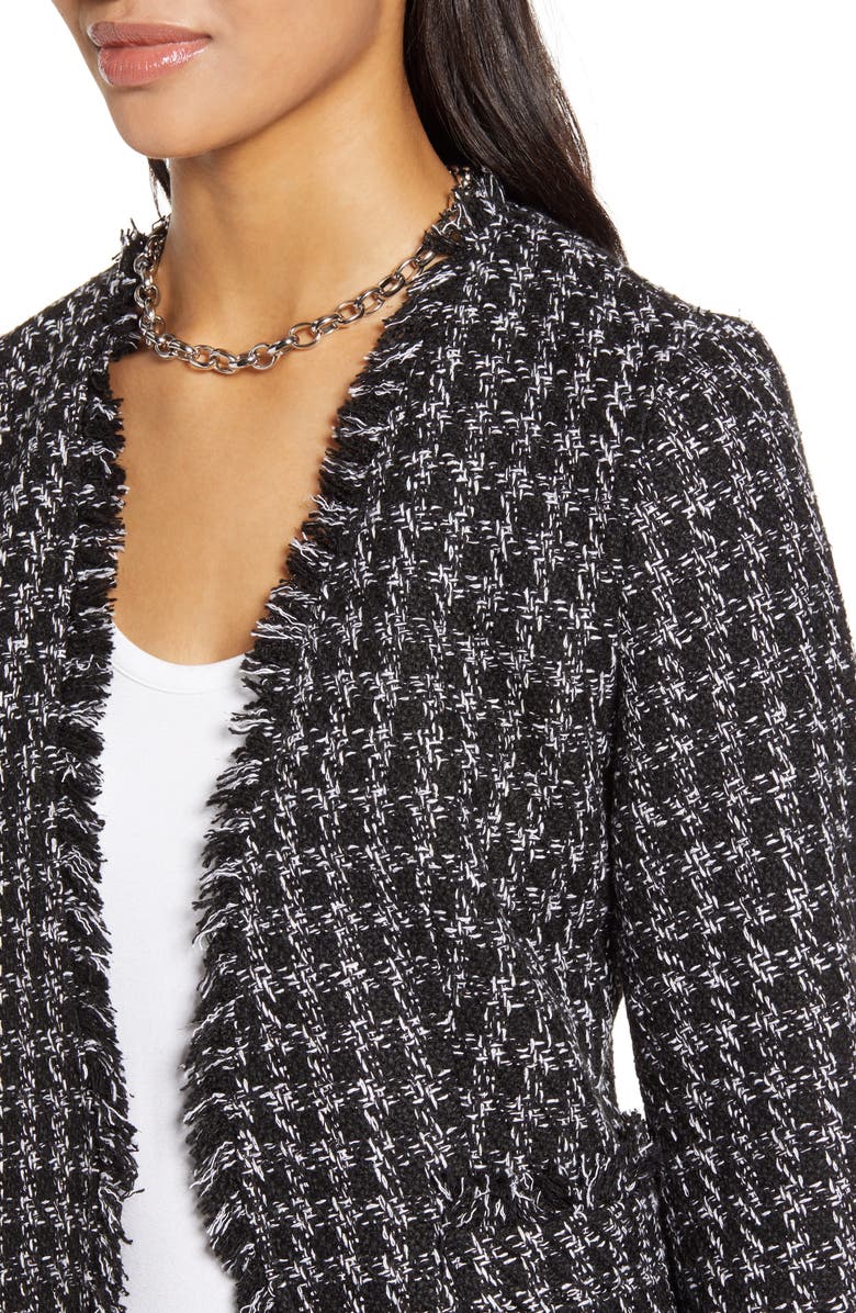 Halogen<sup>®</sup> Open Front Tweed Jacket, Alternate, color, 