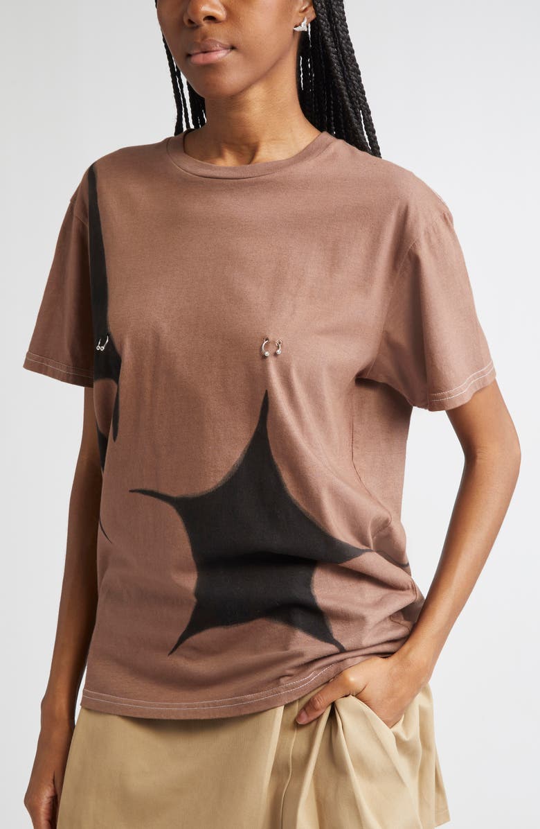 Collina Strada Trigon Crystal Stud Earrings, Alternate, color, Crystal Clear