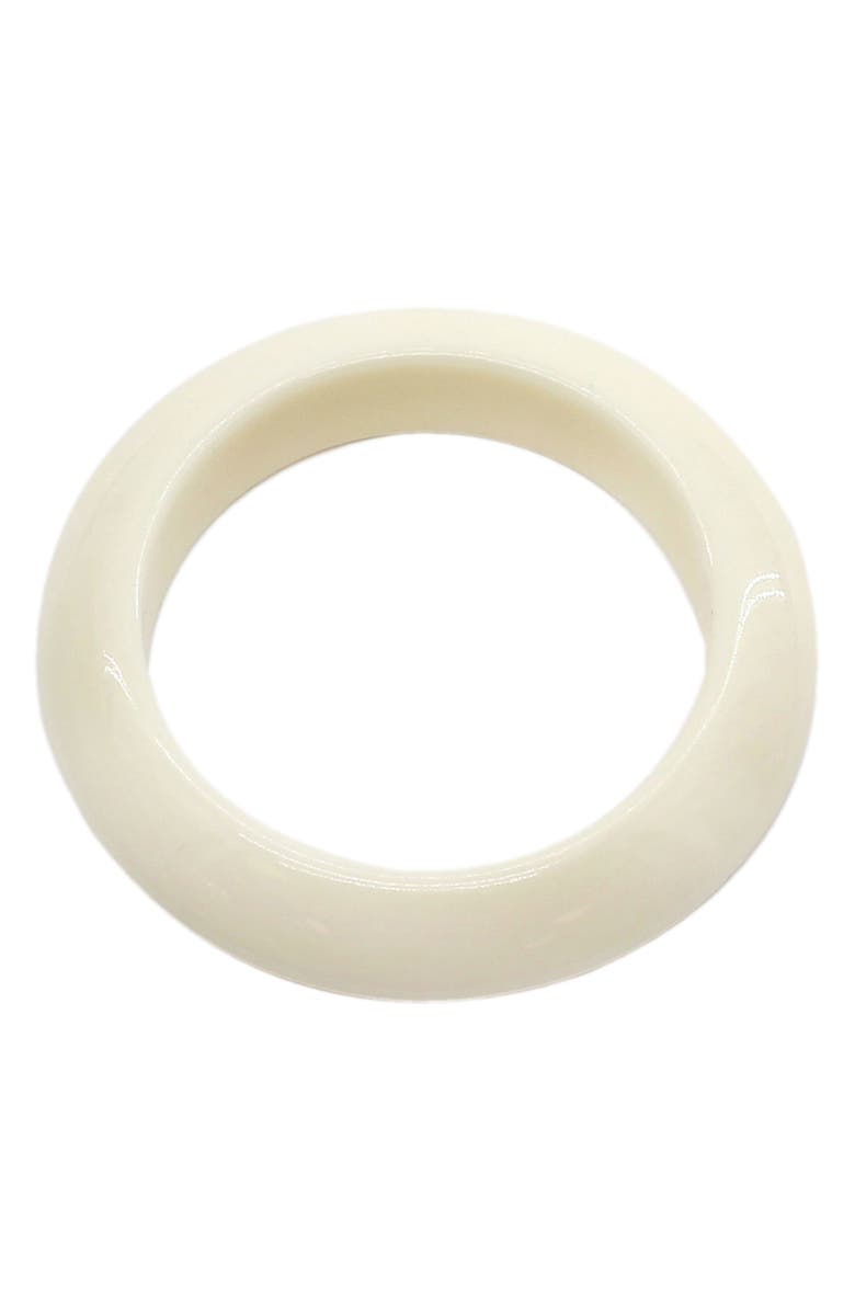 Panacea Resin Bangle, Main, color, White