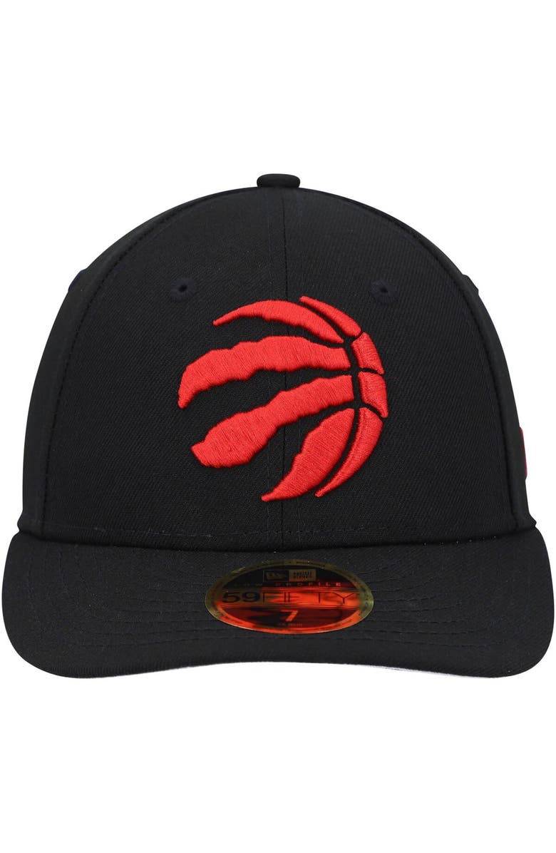 New Era Men's New Era Black Toronto Raptors Team Low Profile 59FIFTY Fitted Hat, Alternate, color, Black