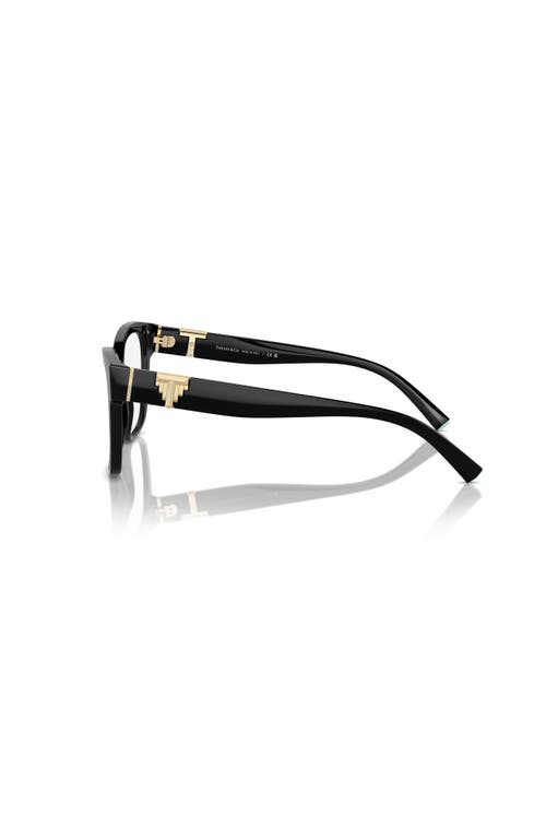 Tiffany & Co . 52mm Square Optical Glasses In Black