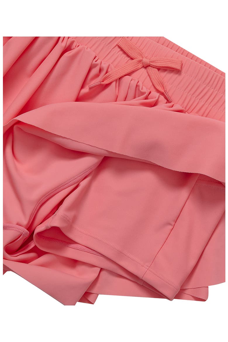 Girls Active Flutter Shorts, Alternate, color, Salmon Rose