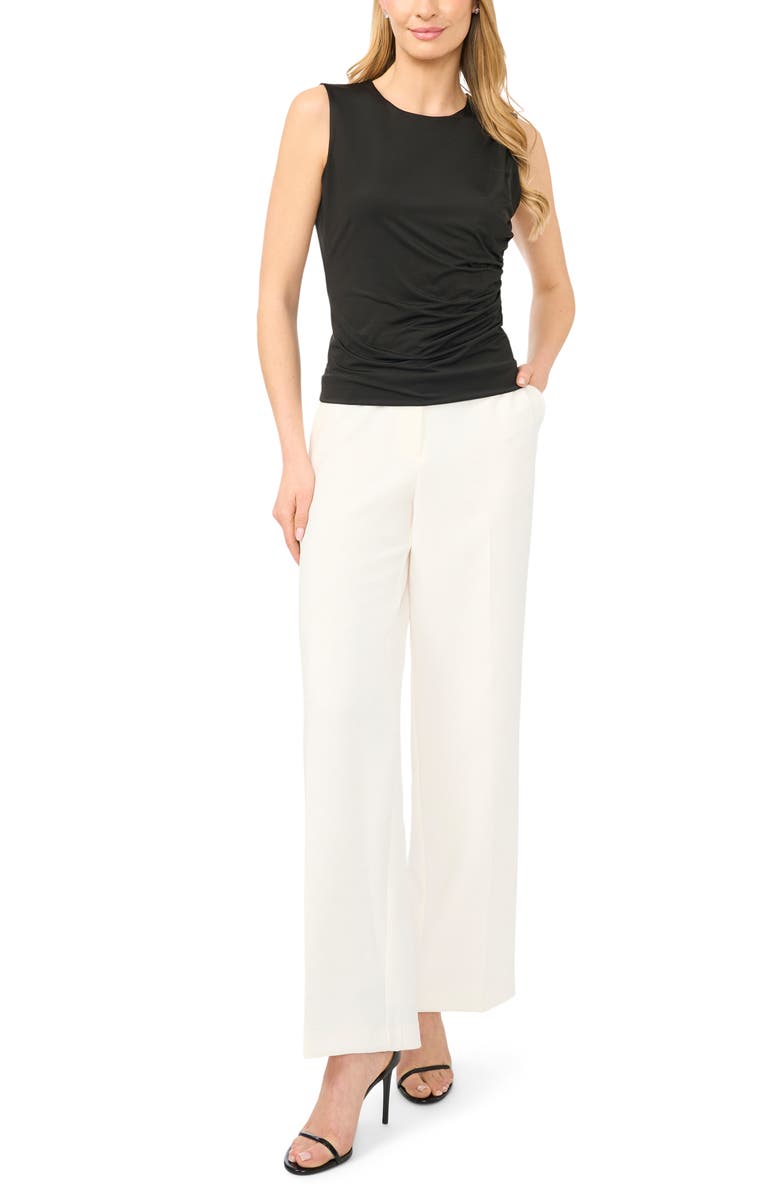 Halogen<sup>®</sup> Ruched Sleeveless Top, Alternate, color, Rich Black 060