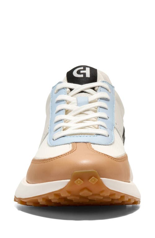 Cole Haan Grand Crosscourt Meadow Runner Sneaker In Ivory Mesh/leather/skyway
