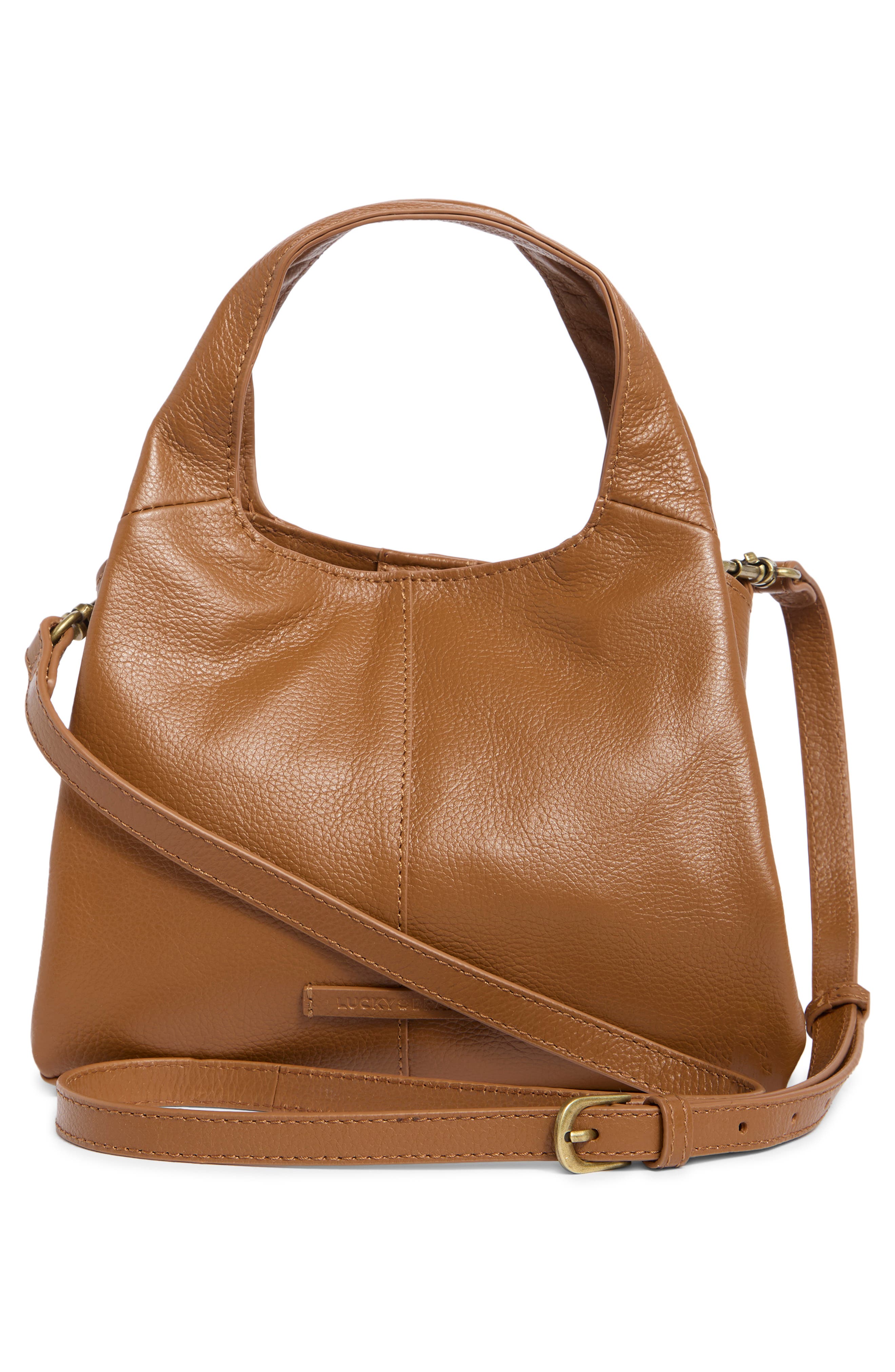 Sue Leather Crossbody Shoulder Bag, Alternate, color, HONEY TAN