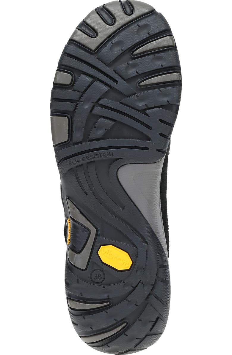 Dansko Primrose Flat, Alternate, color, Black Burnished Suede