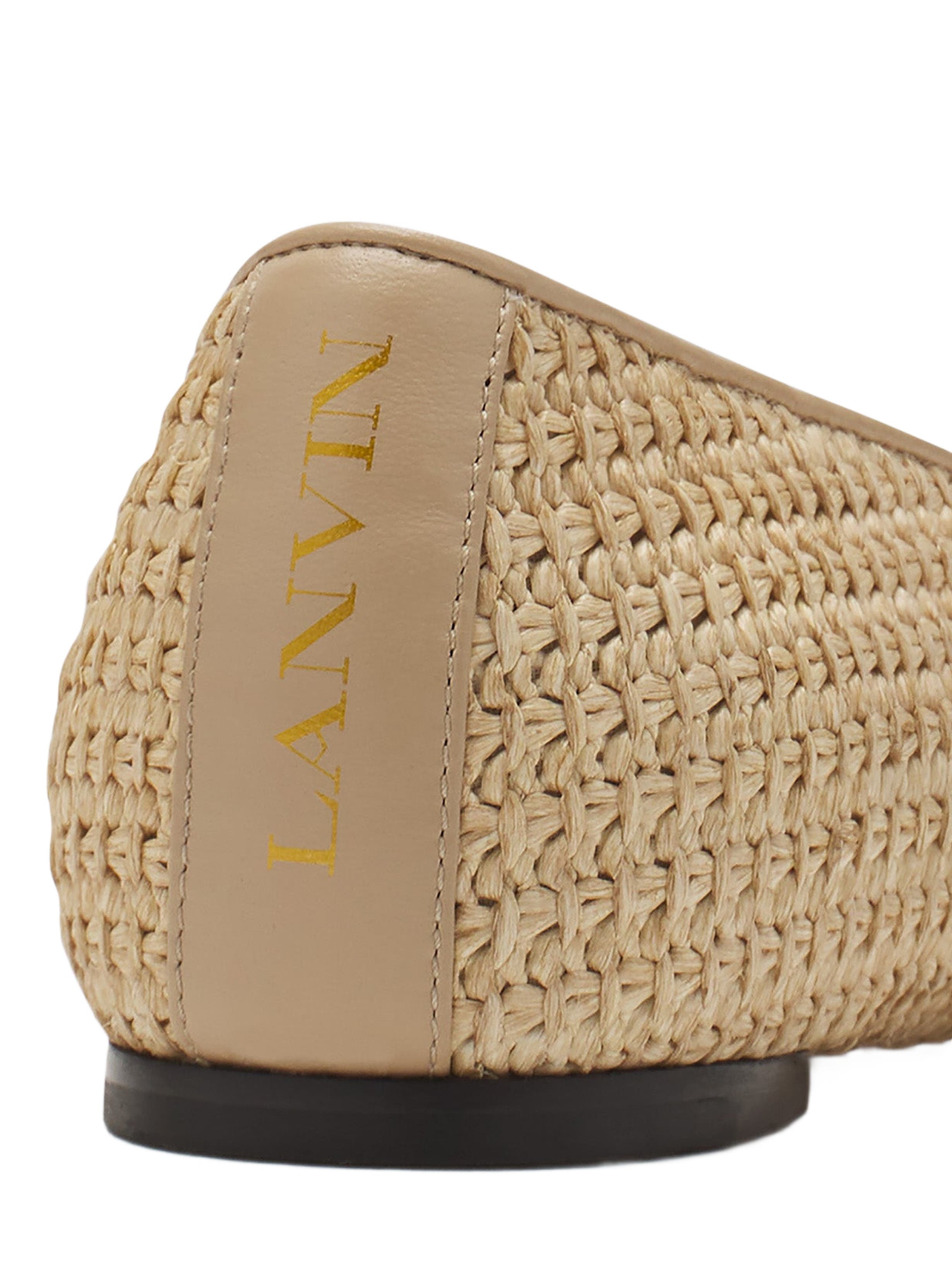 Lanvin Raffia Ballerina, Alternate, color, 
