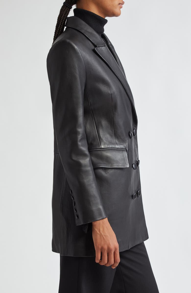 A.L.C. Declan Double Breasted Leather Jacket, Alternate, color,