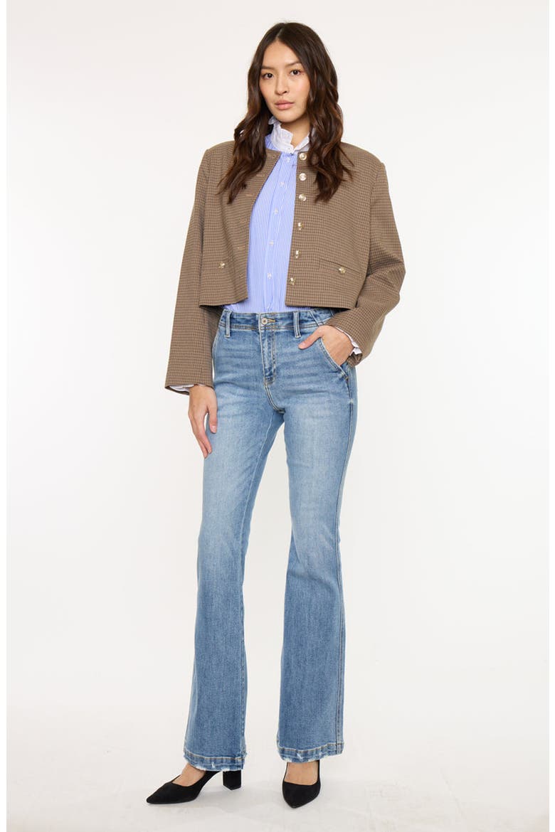 Bailey High Rise Flare Jeans, Alternate, color, Medium Dark