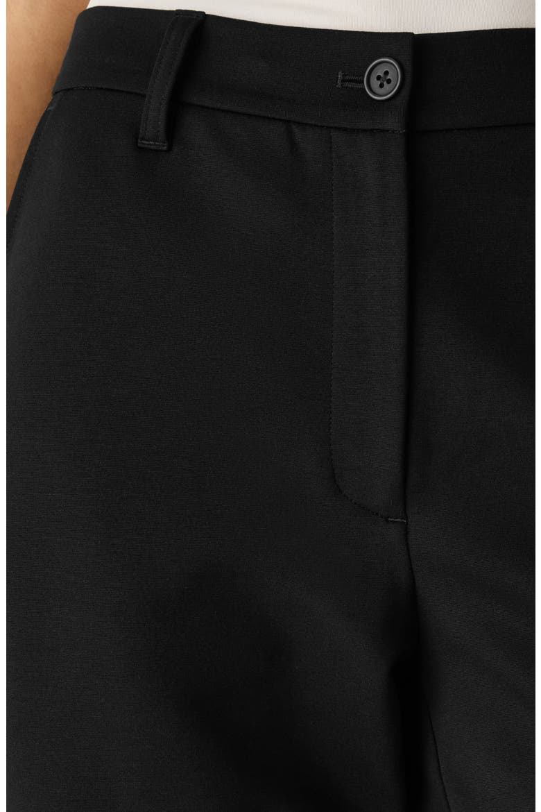 High Waist Straight Leg Pants, Alternate, color, BLACK
