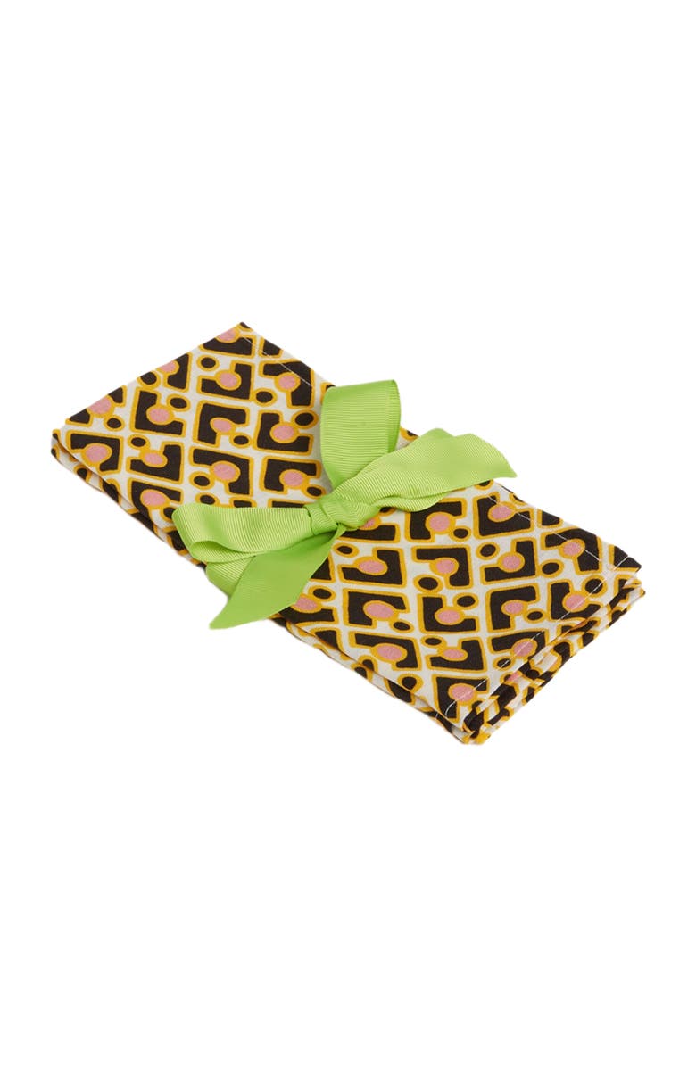 La DoubleJ Large Napkins Set Of 2 (45X45) Puzzle Rosa Pink, Main, color, Puzzle Rosa Pink