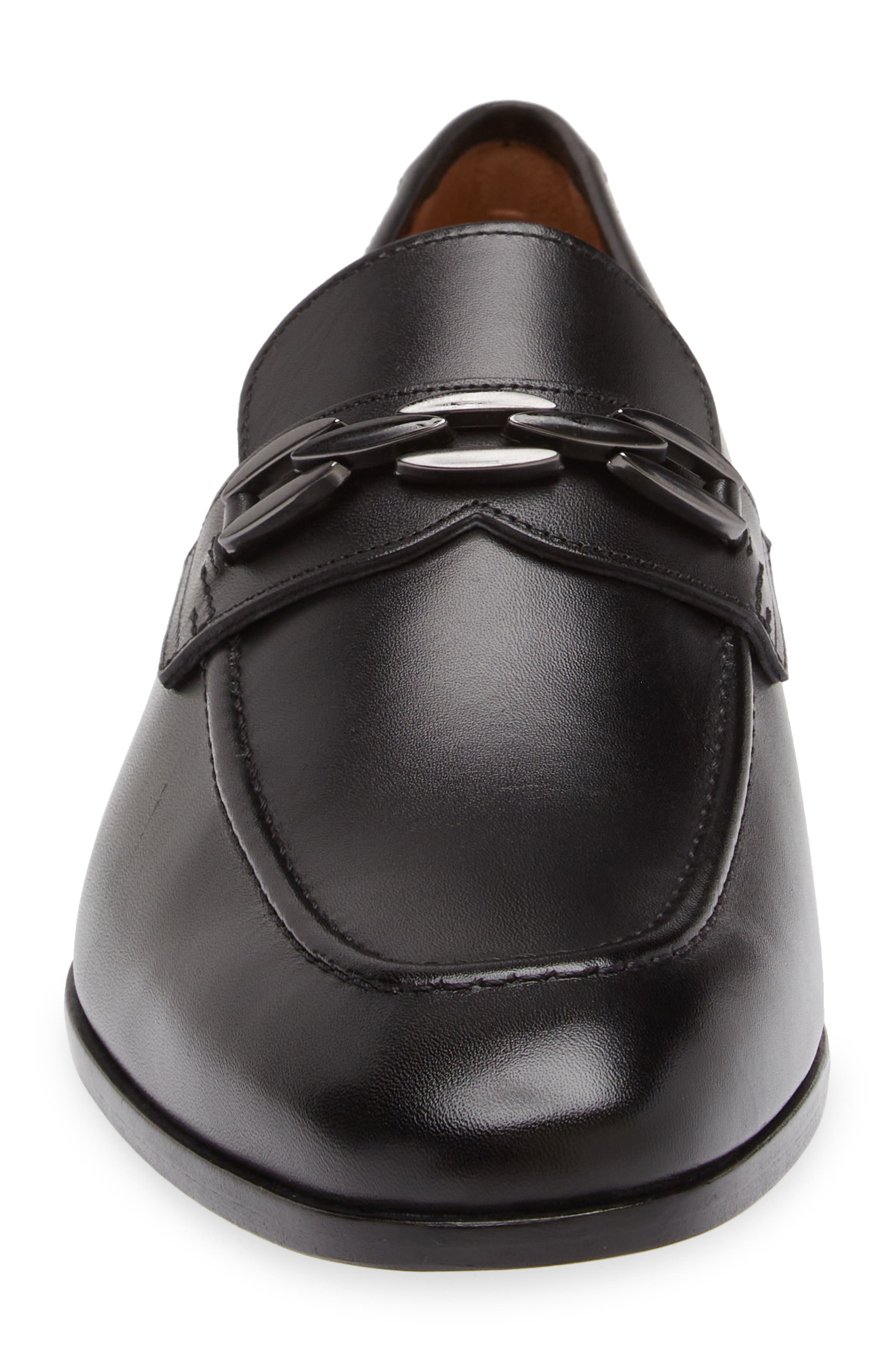 Mezlan Bit Ornament Leather Loafer, Alternate, color, 