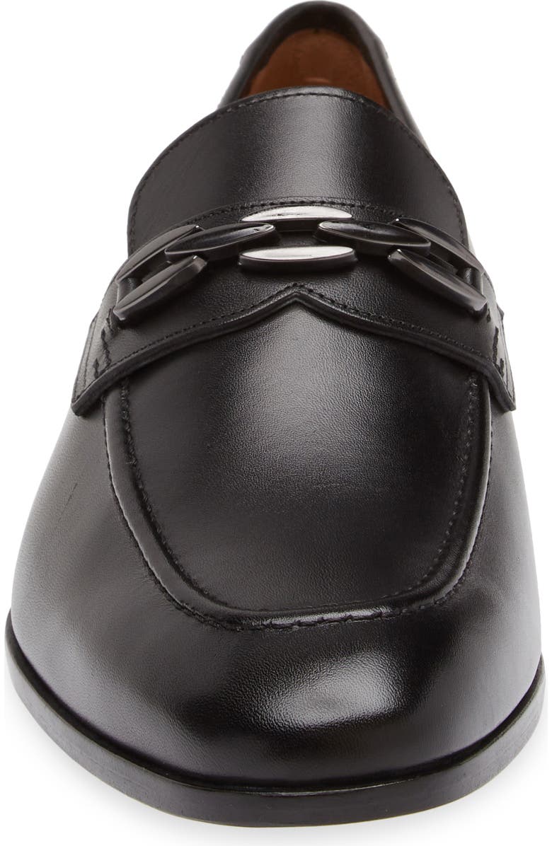 Mezlan Bit Ornament Leather Loafer, Alternate, color,