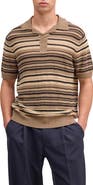 NN07 Noam Stripe Linen Polo