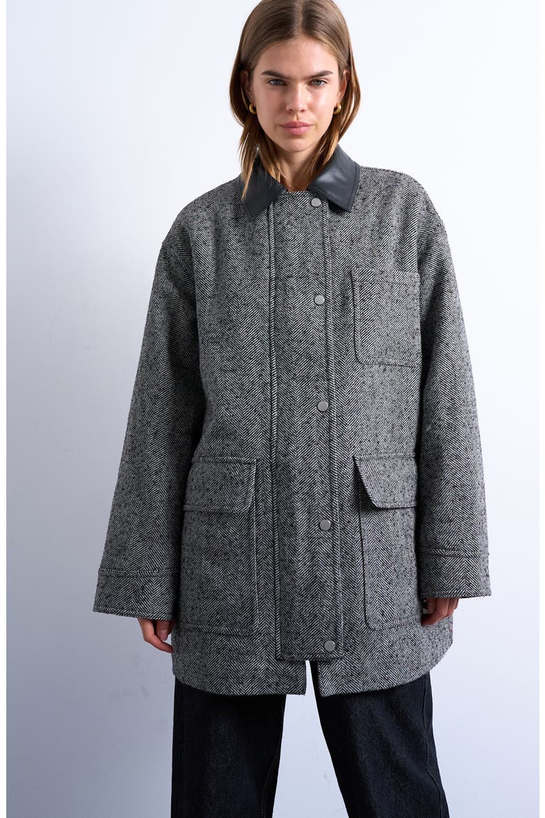 Heritage Twill Field Jacket, Main, color, GREY