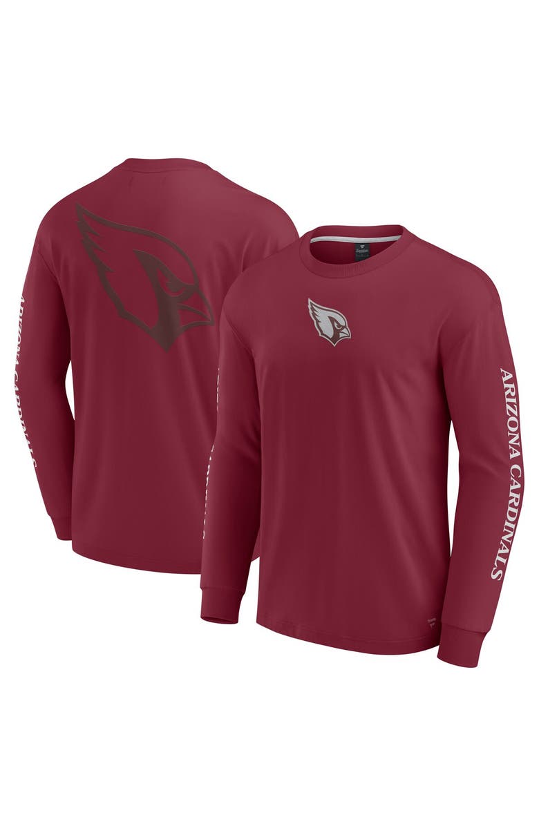 FANATICS Unisex Fanatics Cardinal Arizona Cardinals Elements Strive Long Sleeve T-Shirt, Alternate, color, Cardinal
