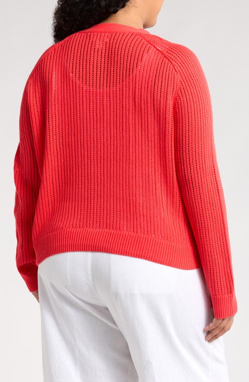 CASLON CASLON® POINTELLE V-NECK CARDIGAN