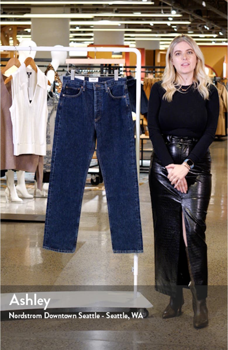 '90s Pinch High Waist Straight Leg Jeans, sales video thumbnail