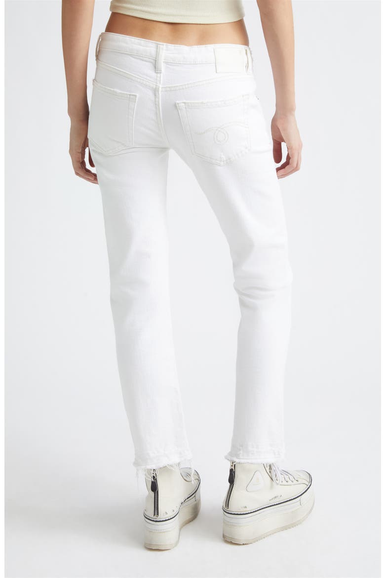 Boy Distressed Straight Leg Ankle Jeans, Alternate, color, AERIN WHITE STRETCH