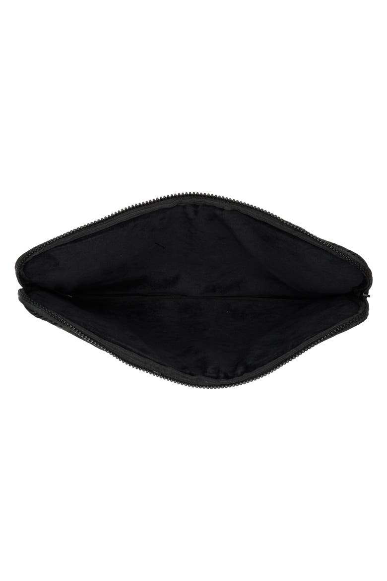 Linea Quilted Laptop Sleeve, Alternate, color, BLACK