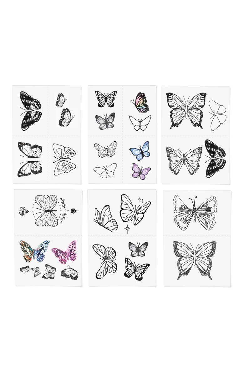 INKED by Dani Butterfly Dreams Pack Temporary Tattoos, Alternate, color, Butterfly Dreams
