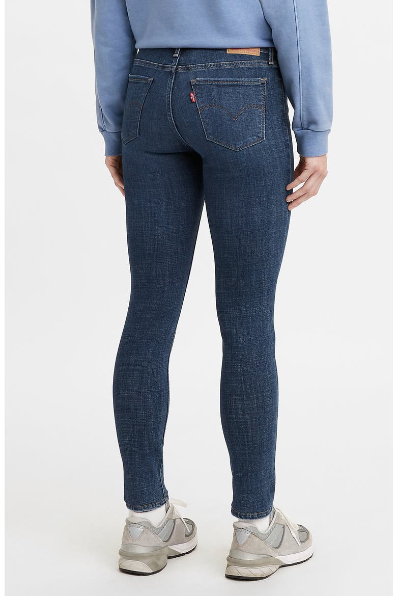 LEVIS 711 Sculpt Hypersoft Distressed Skinny Jeans, Alternate, color, LAPIS BREAKDOWN