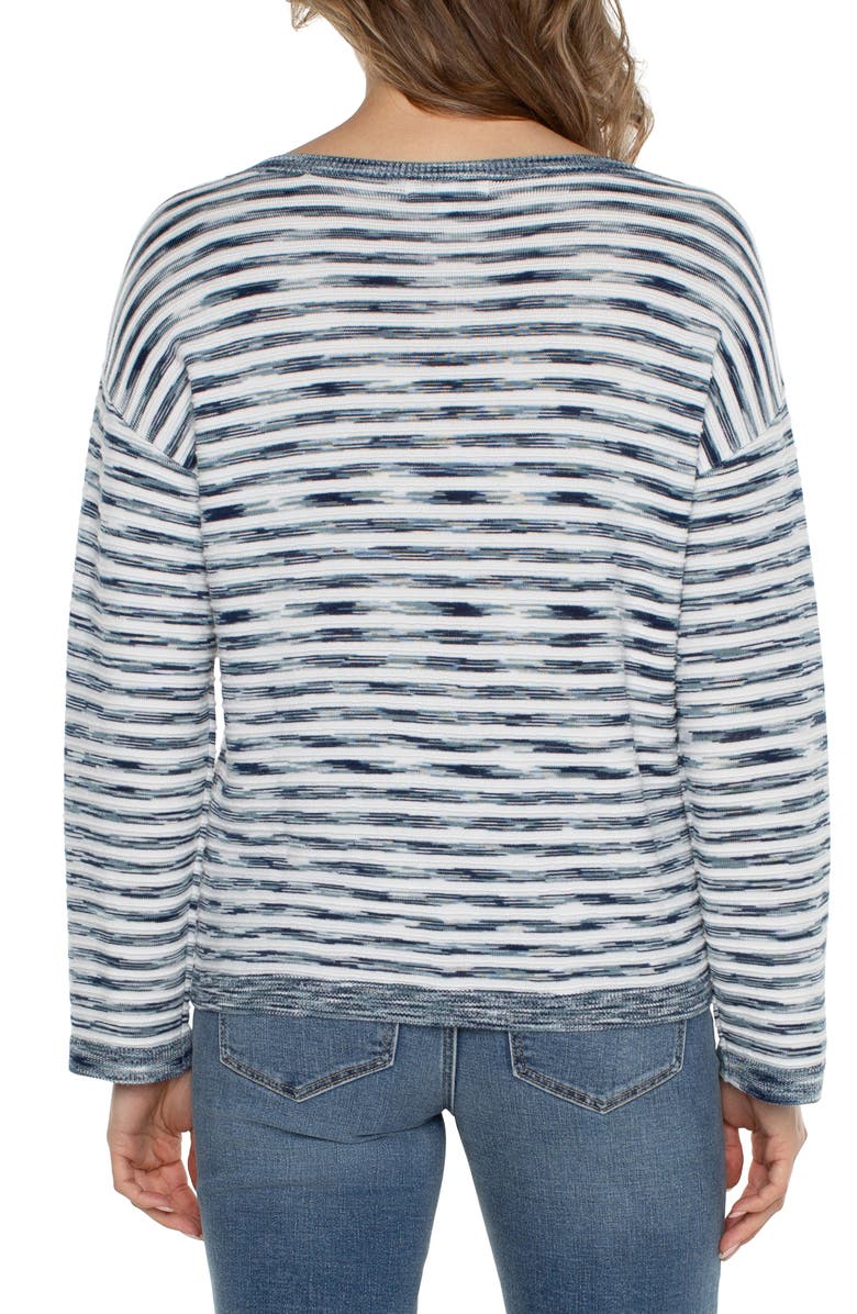 Liverpool Los Angeles Stripe Sweater, Alternate, color, 