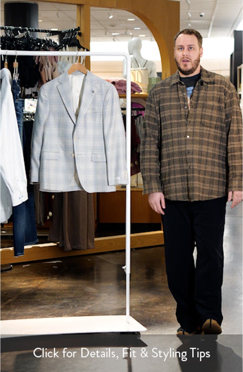 Midland Deco Plaid Wool & Silk Blend Sport Coat, sales video thumbnail