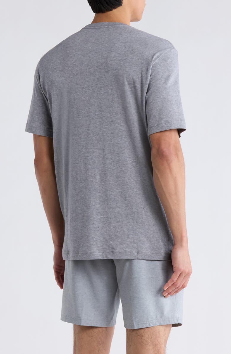 TravisMathew Solid Crewneck T-Shirt, Alternate, color, Heather Grey