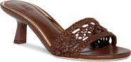 PAIGE Fallyn Woven Kitten Heel Slide Sandal