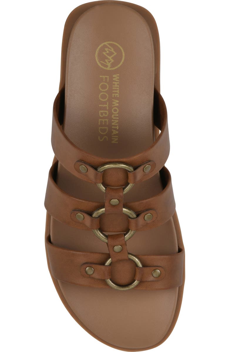 CLIFFS BY WHITE MOUNTAIN Koala Slide Sandal, Alternate, color, Dark Tan Smooth