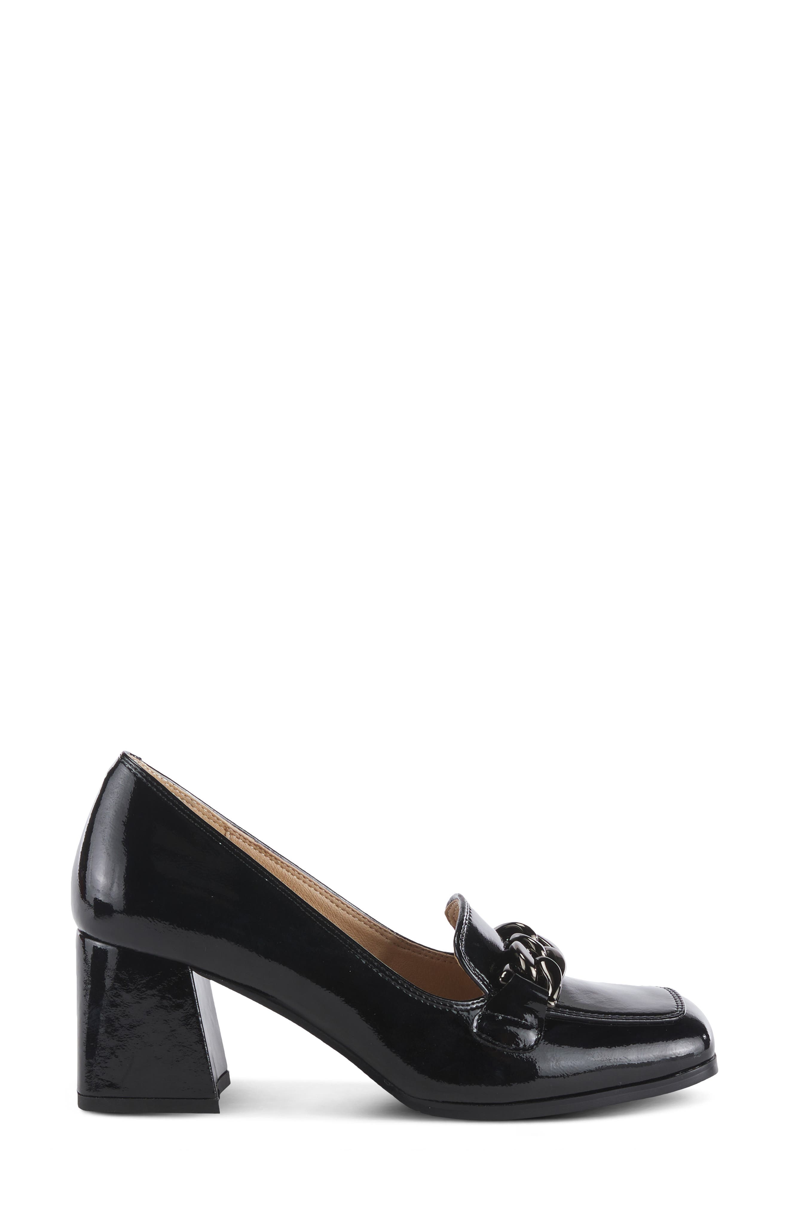 AZURA BY SPRING STEP Luzish Square Toe Pump, Alternate, color, Black Patent