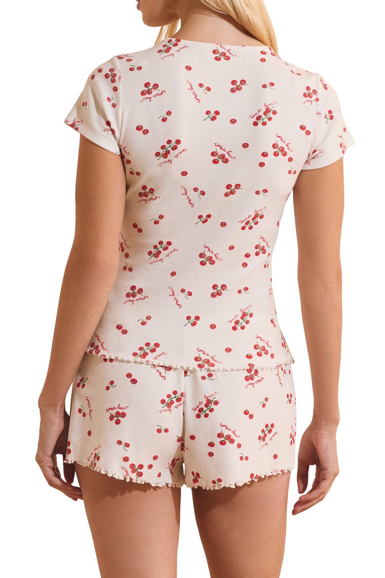 Tomate Pajama Top, Alternate, color, WHITE