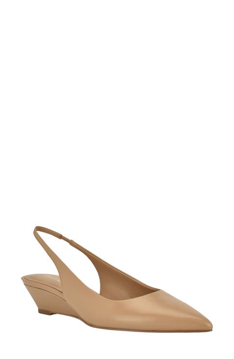 Mavalyn Slingback Pointed Toe Wedge Pump (Women)
