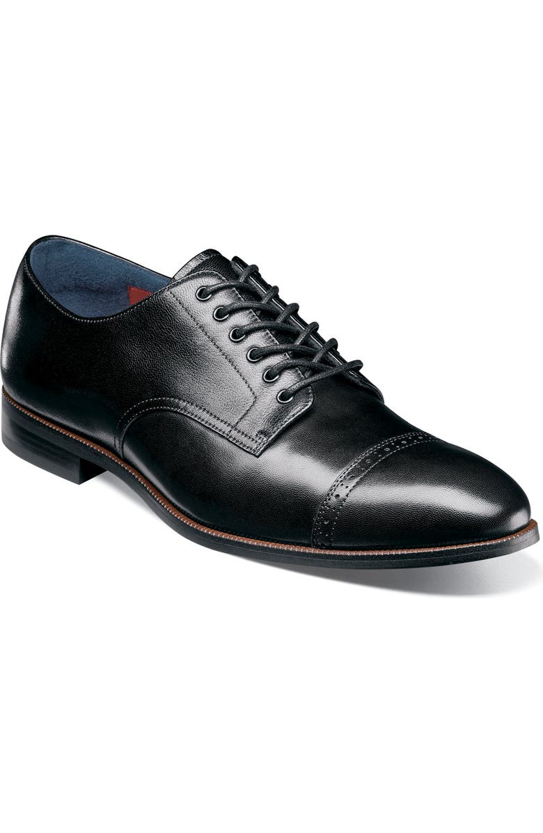 Stacy Adams William Cap Toe Oxford, Main, color, Black