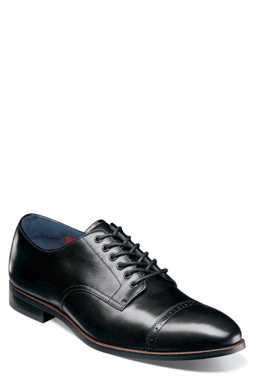Stacy Adams William Cap Toe Oxford In Black